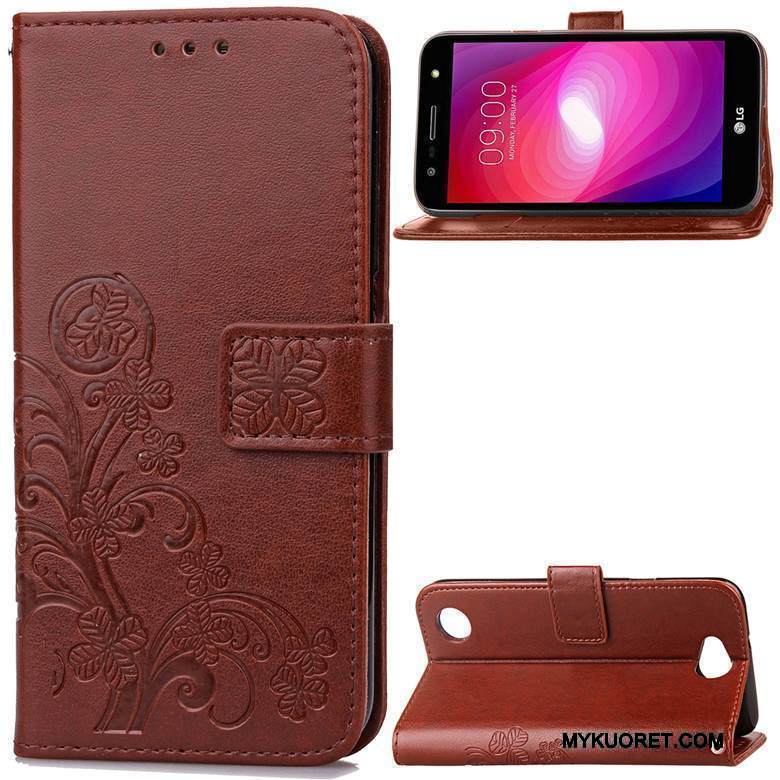 Kuori Lg X Power 2 Suojaus Puhelimen Kuoret Violetti, Kotelo Lg X Power 2 Nahka Murtumaton