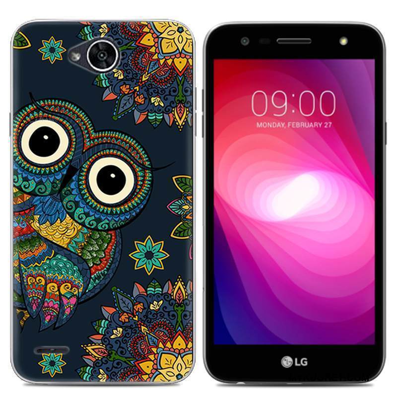 Kuori Lg X Power 2 Suojaus Trendi Läpinäkyvä, Kotelo Lg X Power 2 Maalaus Puhelimen Kuoret Harmaa