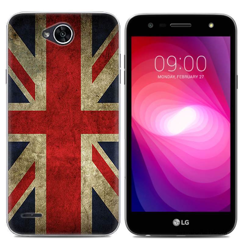 Kuori Lg X Power 2 Suojaus Trendi Läpinäkyvä, Kotelo Lg X Power 2 Maalaus Puhelimen Kuoret Harmaa