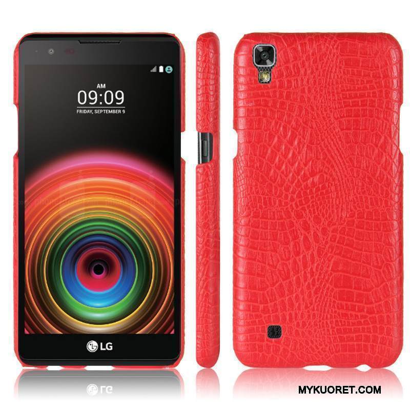 Kuori Lg X Power Luova Krokotiili Murtumaton, Kotelo Lg X Power Nahka Puhelimen Kuoret Jauhe