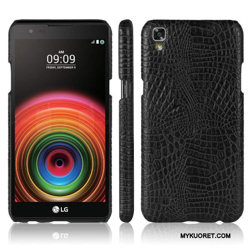 Kuori Lg X Power Luova Krokotiili Murtumaton, Kotelo Lg X Power Nahka Puhelimen Kuoret Jauhe
