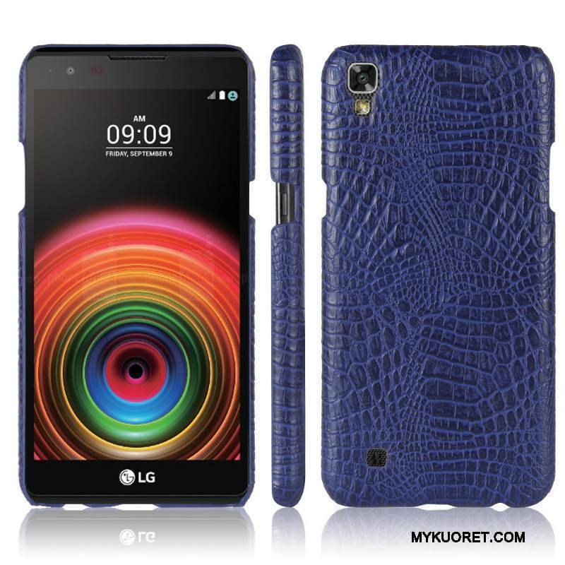 Kuori Lg X Power Luova Krokotiili Murtumaton, Kotelo Lg X Power Nahka Puhelimen Kuoret Jauhe
