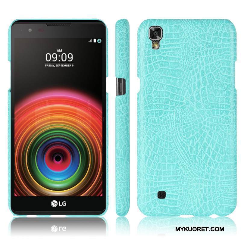 Kuori Lg X Power Luova Krokotiili Murtumaton, Kotelo Lg X Power Nahka Puhelimen Kuoret Jauhe