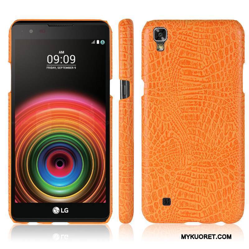 Kuori Lg X Power Luova Krokotiili Murtumaton, Kotelo Lg X Power Nahka Puhelimen Kuoret Jauhe