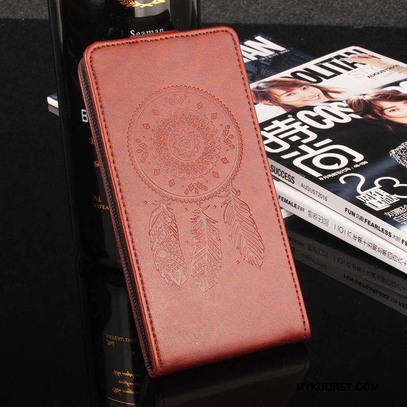 Kuori Lg X Power Nahka Kukkakuvio Tuuli, Kotelo Lg X Power Kuoret Sininen Murtumaton