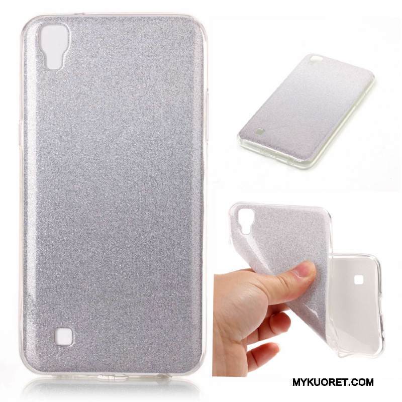 Kuori Lg X Power Silikoni Puhelimen Kuoret Murtumaton, Kotelo Lg X Power Suojaus Kaltevuus Violetti