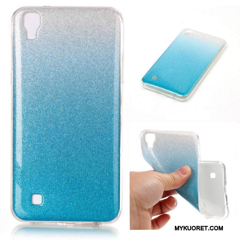 Kuori Lg X Power Silikoni Puhelimen Kuoret Murtumaton, Kotelo Lg X Power Suojaus Kaltevuus Violetti