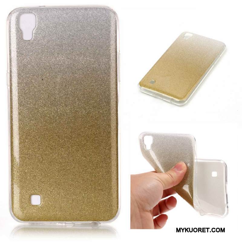 Kuori Lg X Power Silikoni Puhelimen Kuoret Murtumaton, Kotelo Lg X Power Suojaus Kaltevuus Violetti