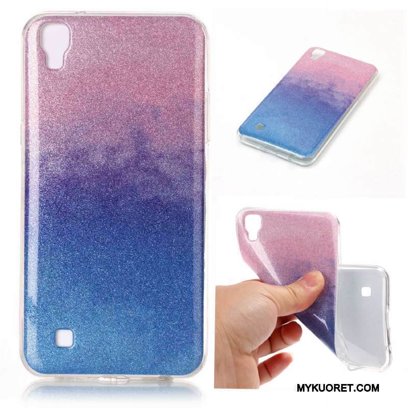 Kuori Lg X Power Silikoni Puhelimen Kuoret Murtumaton, Kotelo Lg X Power Suojaus Kaltevuus Violetti