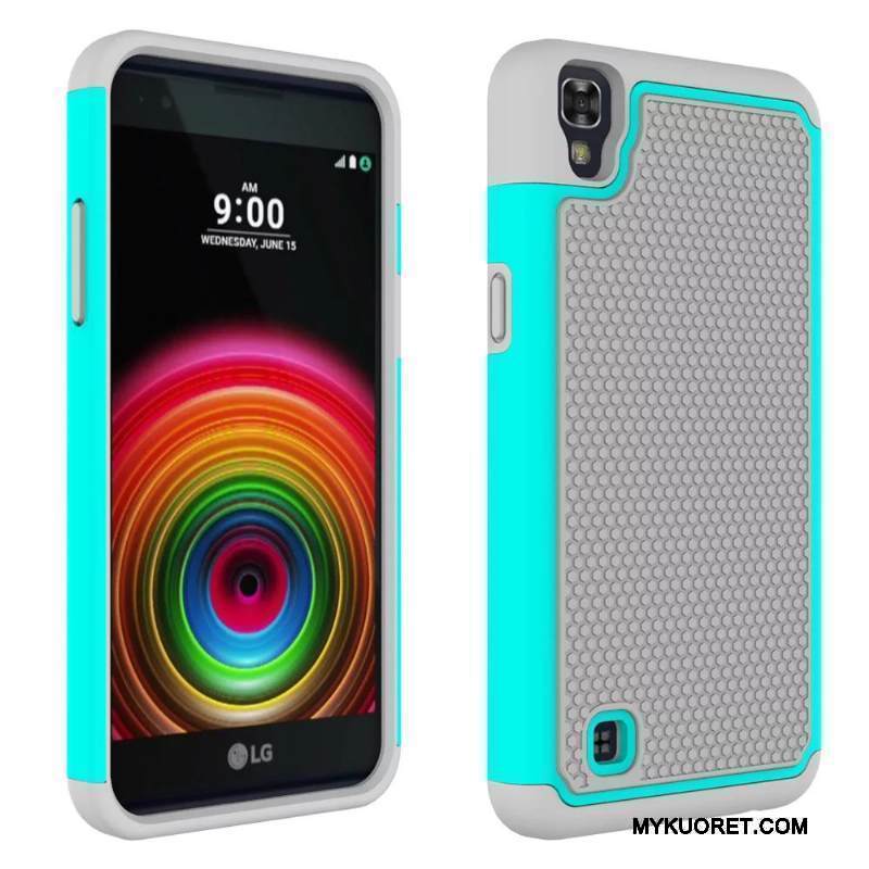 Kuori Lg X Power Silikoni Puhelimen Kuoret Violetti, Kotelo Lg X Power Pehmeä Neste Liukumaton Murtumaton