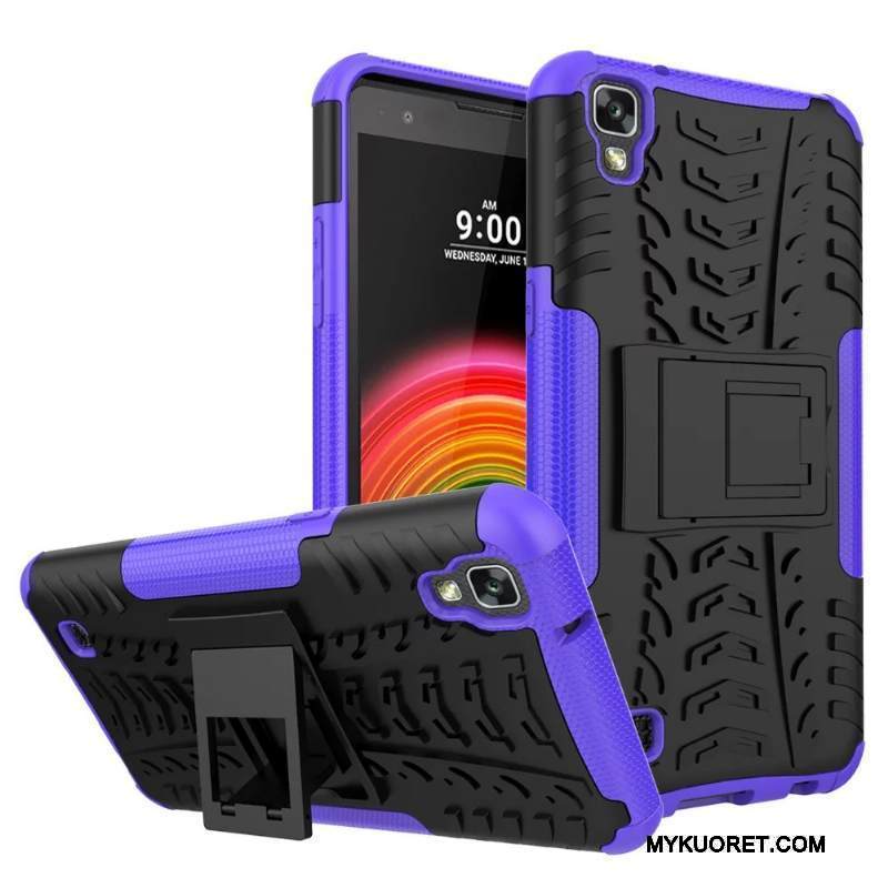 Kuori Lg X Power Suojaus Puhelimen Kuoret Vihreä, Kotelo Lg X Power Luova Kolme Puolustusta Liukumaton