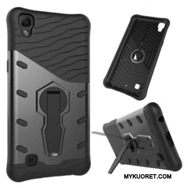 Kuori Lg X Power Tuki Puhelimen Kuoret Harmaa, Kotelo Lg X Power Suojaus Murtumaton Trendi