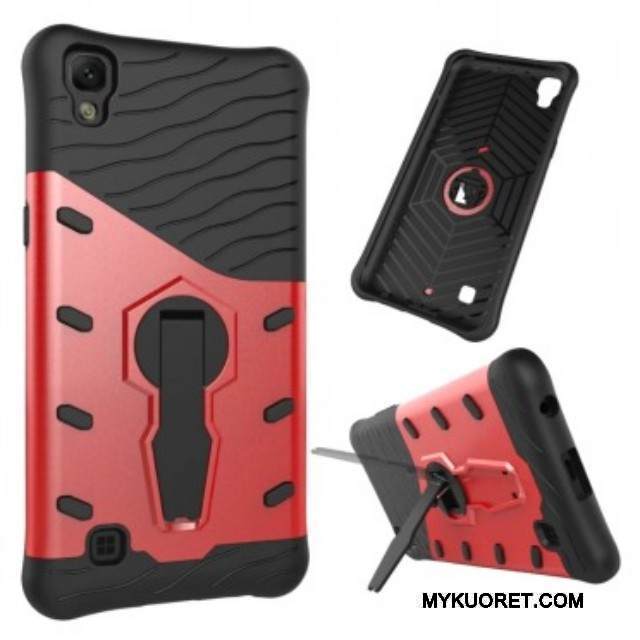 Kuori Lg X Power Tuki Puhelimen Kuoret Harmaa, Kotelo Lg X Power Suojaus Murtumaton Trendi