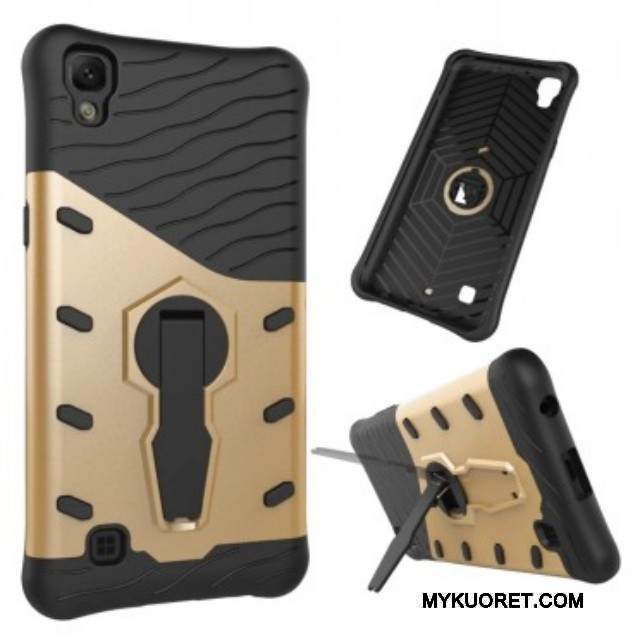 Kuori Lg X Power Tuki Puhelimen Kuoret Harmaa, Kotelo Lg X Power Suojaus Murtumaton Trendi