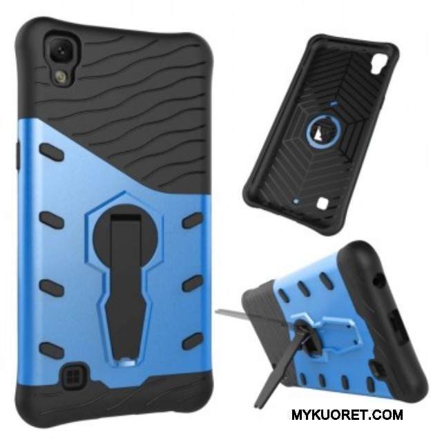 Kuori Lg X Power Tuki Puhelimen Kuoret Harmaa, Kotelo Lg X Power Suojaus Murtumaton Trendi