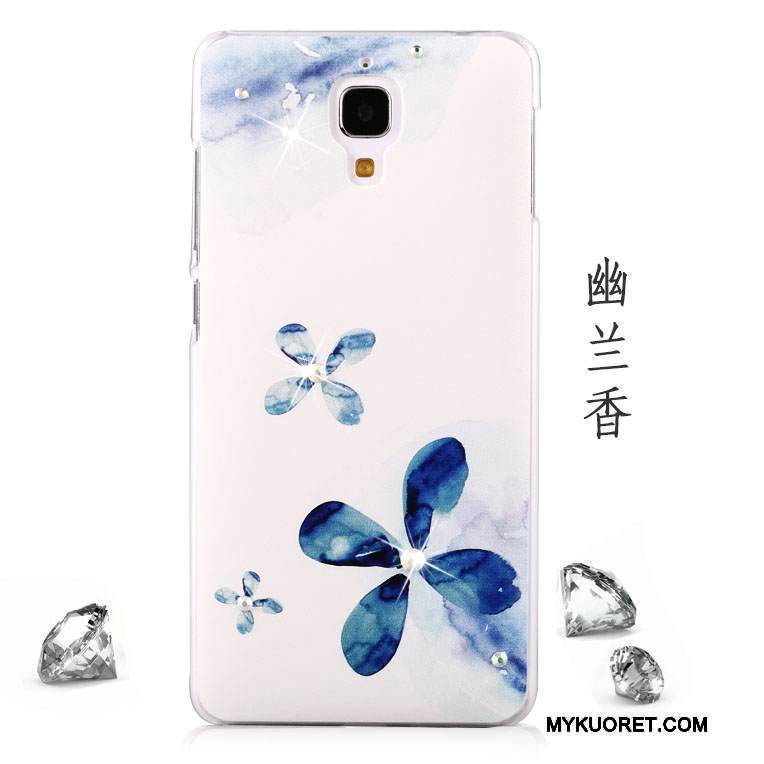 Kuori Mi 4 Maalaus Pesty Suede Trendi, Kotelo Mi 4 Suojaus Puhelimen Kuoret Punainen