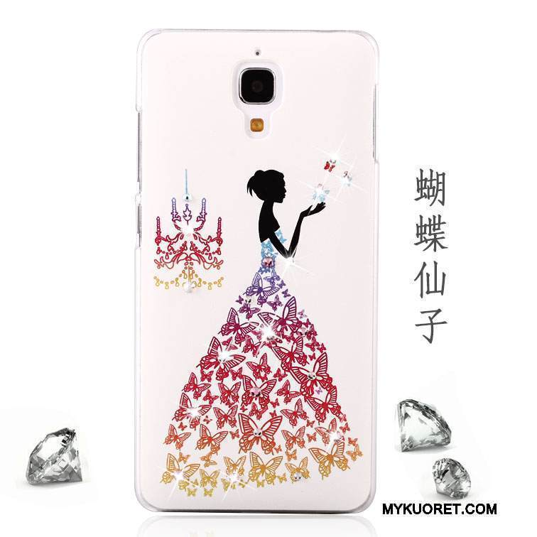 Kuori Mi 4 Maalaus Pesty Suede Trendi, Kotelo Mi 4 Suojaus Puhelimen Kuoret Punainen