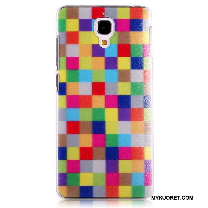 Kuori Mi 4 Maalaus Trendi Pesty Suede, Kotelo Mi 4 Monivärinen Pieni Ohut