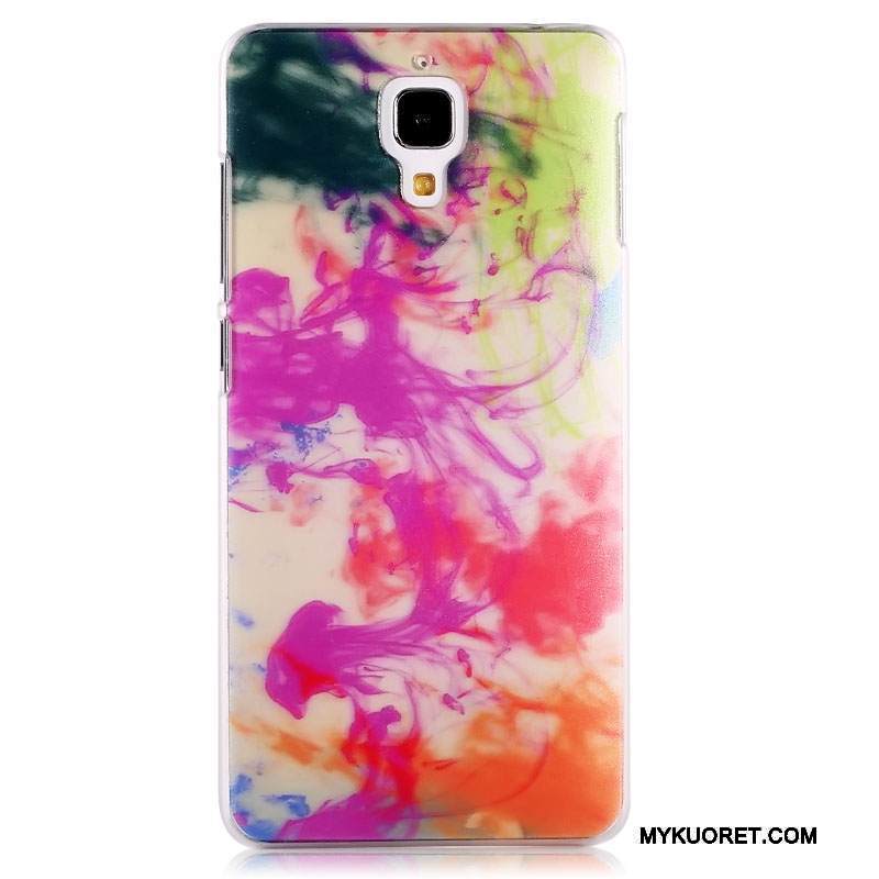 Kuori Mi 4 Maalaus Trendi Pesty Suede, Kotelo Mi 4 Monivärinen Pieni Ohut