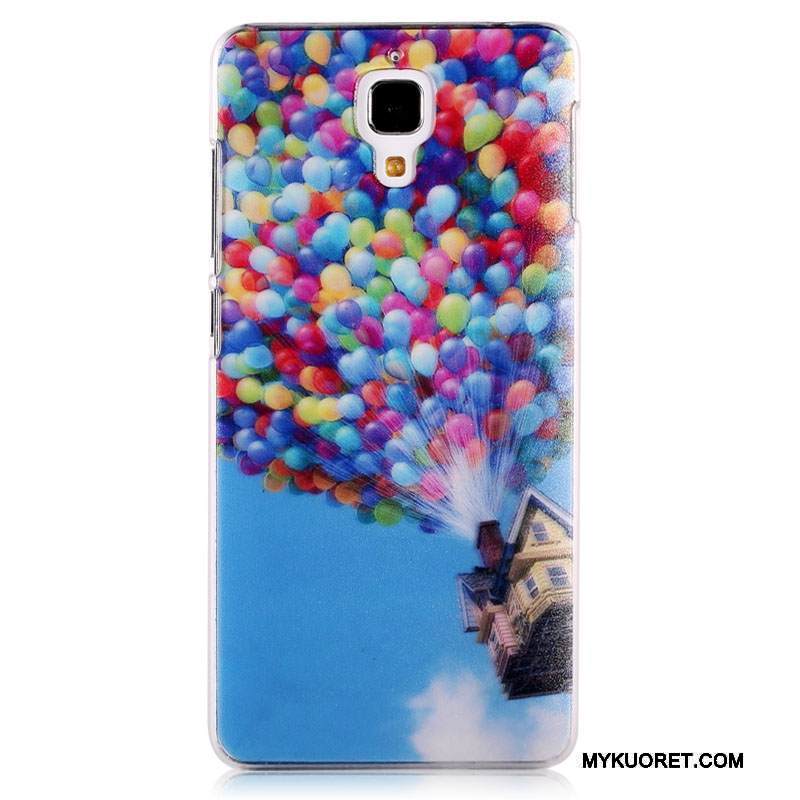 Kuori Mi 4 Maalaus Trendi Pesty Suede, Kotelo Mi 4 Monivärinen Pieni Ohut