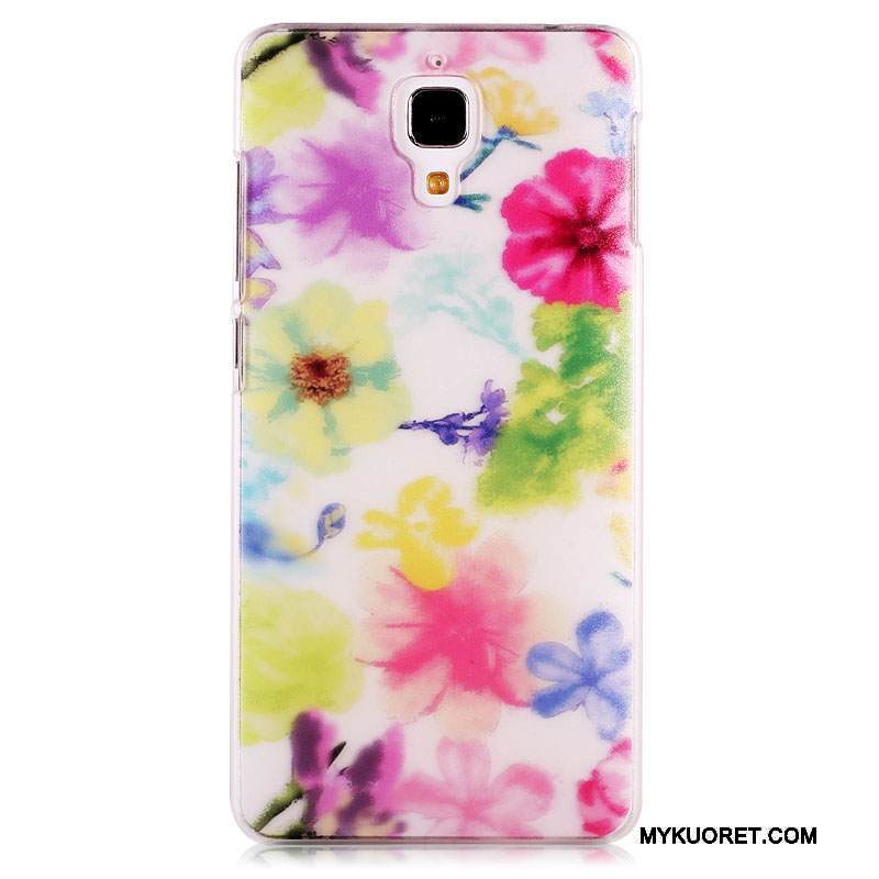 Kuori Mi 4 Maalaus Trendi Pesty Suede, Kotelo Mi 4 Monivärinen Pieni Ohut