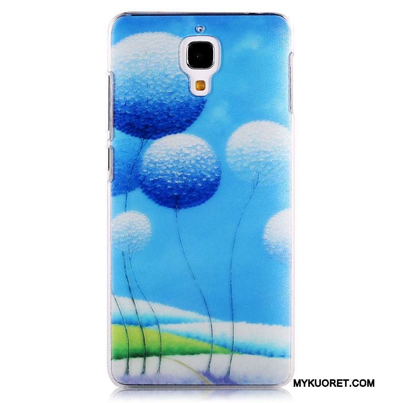 Kuori Mi 4 Maalaus Trendi Pesty Suede, Kotelo Mi 4 Monivärinen Pieni Ohut