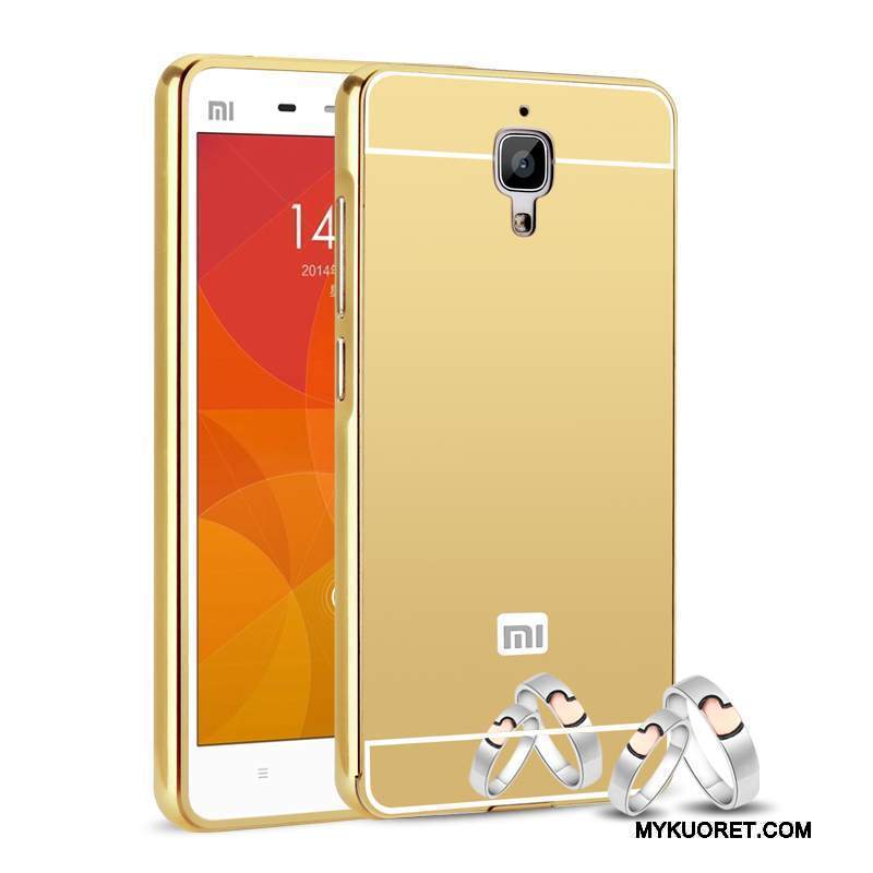 Kuori Mi 4 Metalli Peili Pieni, Kotelo Mi 4 Suojaus Puhelimen Kuoret Jauhe