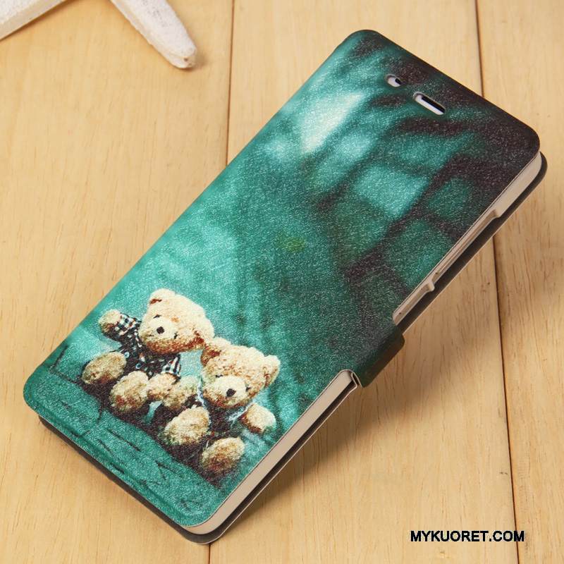 Kuori Mi 4 Nahka Trendi Vihreä, Kotelo Mi 4 Maalaus Pieni Puhelimen Kuoret