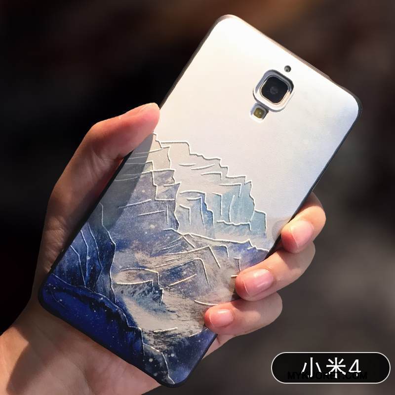 Kuori Mi 4 Pehmeä Neste Jauhe Pesty Suede, Kotelo Mi 4 Luova Ohut Pieni