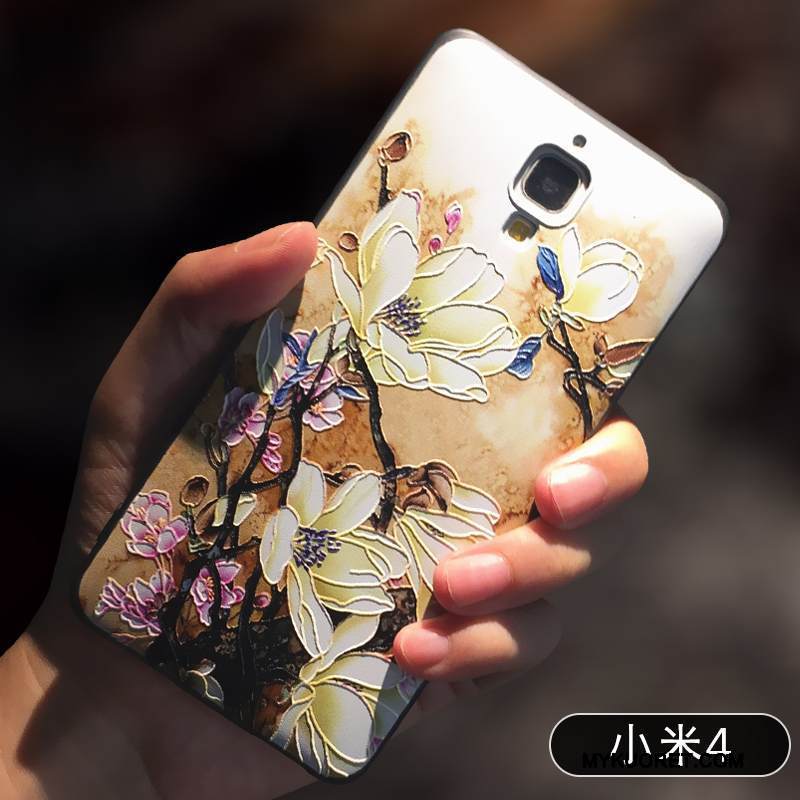 Kuori Mi 4 Pehmeä Neste Jauhe Pesty Suede, Kotelo Mi 4 Luova Ohut Pieni