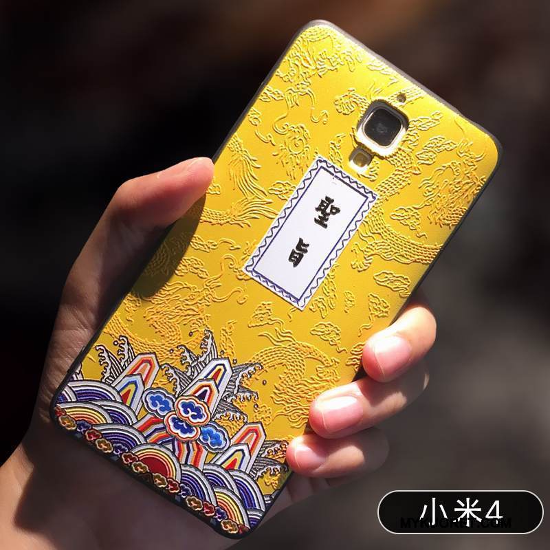 Kuori Mi 4 Pehmeä Neste Jauhe Pesty Suede, Kotelo Mi 4 Luova Ohut Pieni