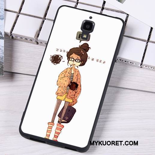 Kuori Mi 4 Pehmeä Neste Pieni Puhelimen Kuoret, Kotelo Mi 4 Laukut Musta Murtumaton