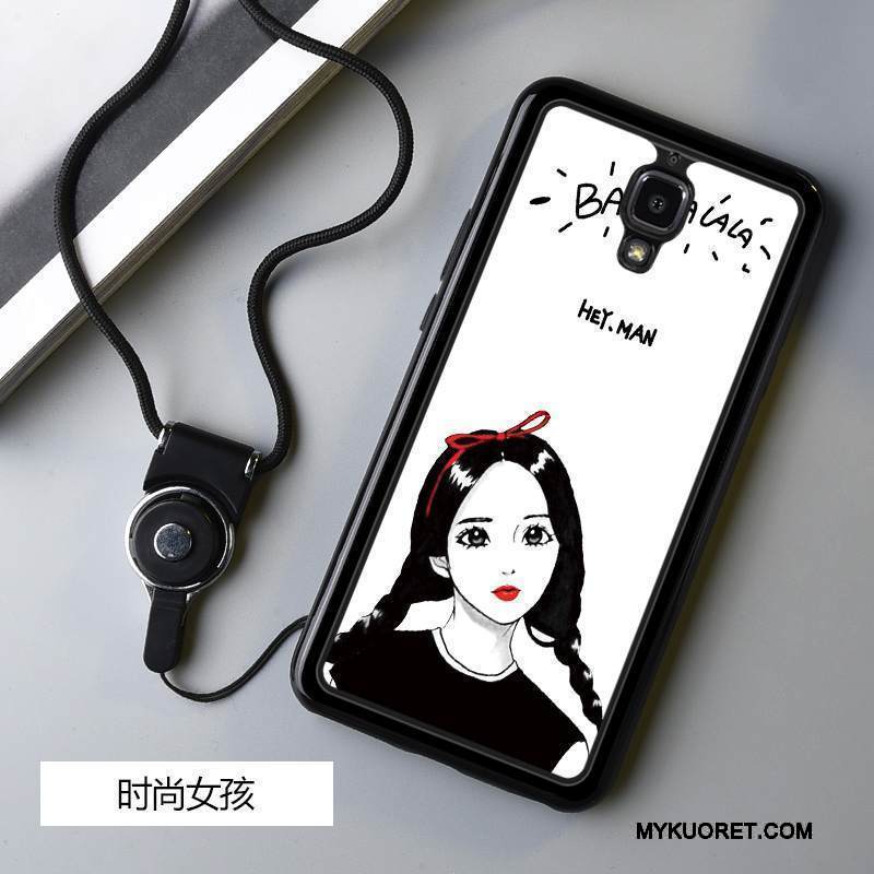 Kuori Mi 4 Pehmeä Neste Pieni Valkoinen, Kotelo Mi 4 Silikoni Musta Puhelimen Kuoret