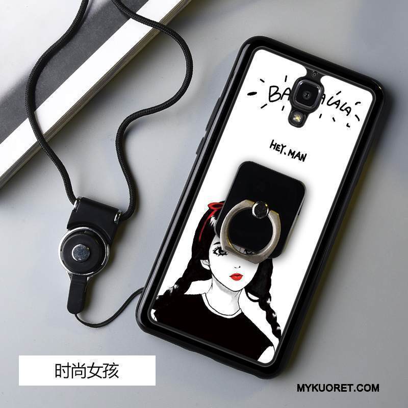 Kuori Mi 4 Pehmeä Neste Pieni Valkoinen, Kotelo Mi 4 Silikoni Musta Puhelimen Kuoret