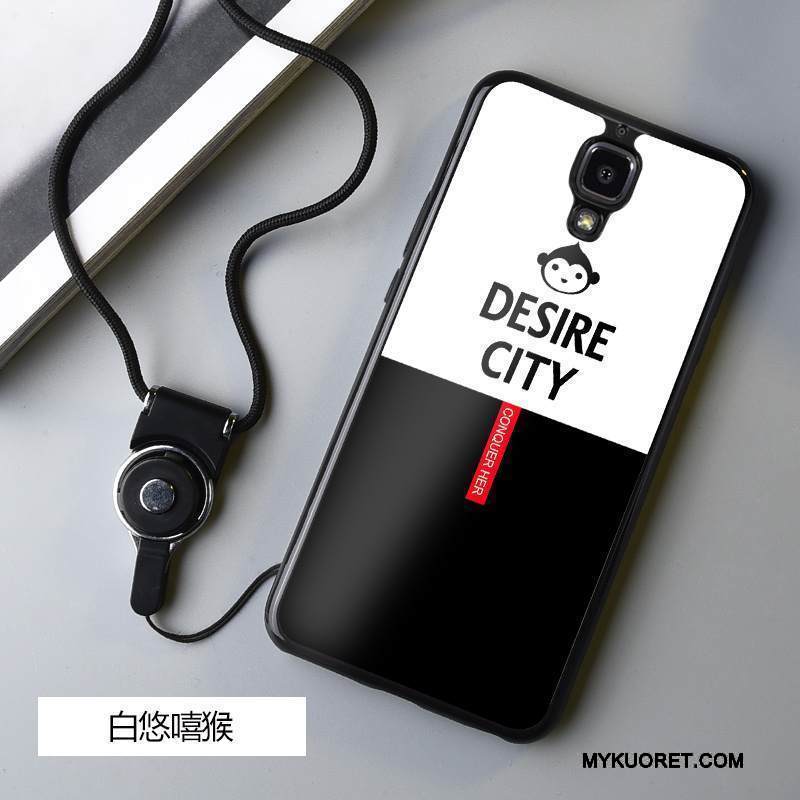 Kuori Mi 4 Pehmeä Neste Pieni Valkoinen, Kotelo Mi 4 Silikoni Musta Puhelimen Kuoret