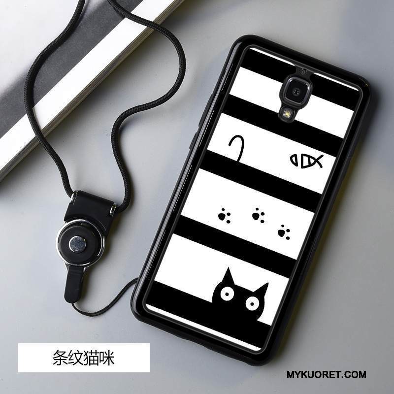 Kuori Mi 4 Pehmeä Neste Pieni Valkoinen, Kotelo Mi 4 Silikoni Musta Puhelimen Kuoret