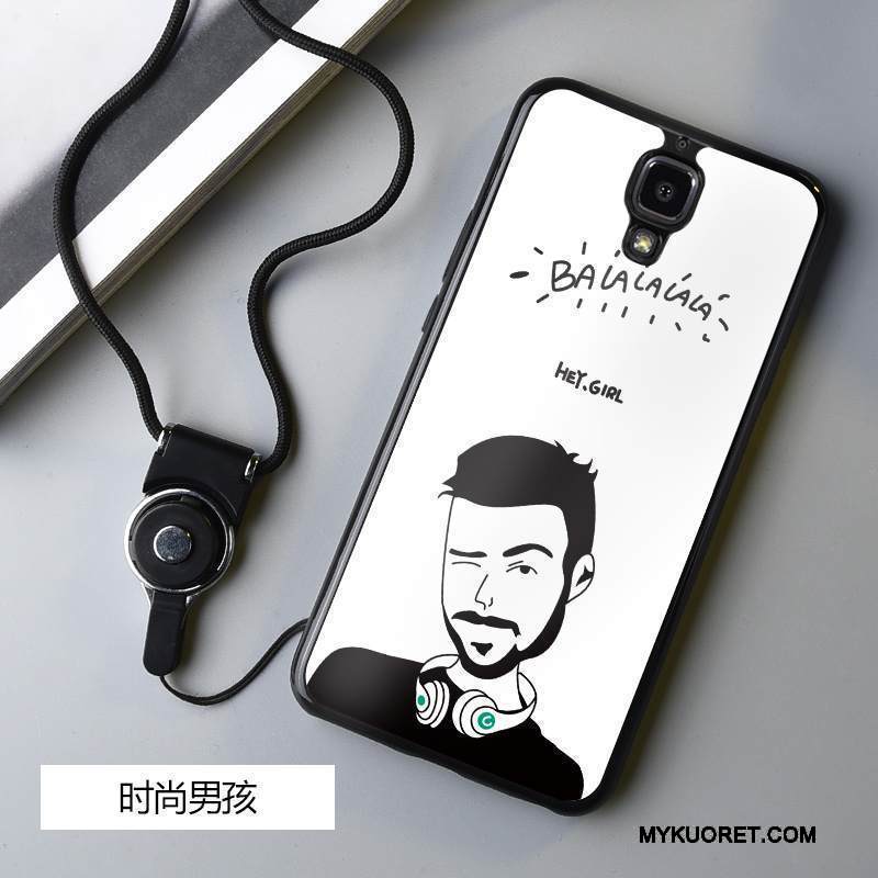 Kuori Mi 4 Pehmeä Neste Pieni Valkoinen, Kotelo Mi 4 Silikoni Musta Puhelimen Kuoret