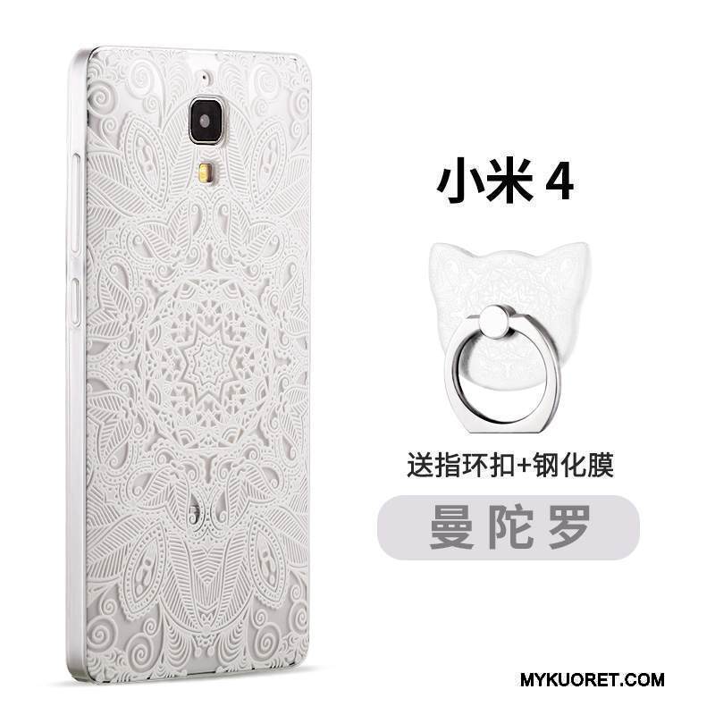 Kuori Mi 4 Pehmeä Neste Takakansi Trendi, Kotelo Mi 4 Kohokuviointi Karkaisu Pieni
