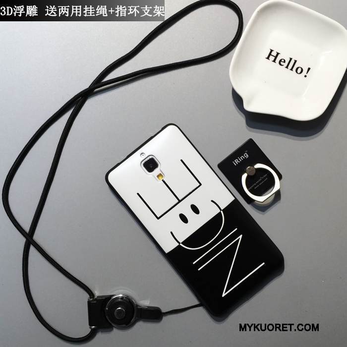 Kuori Mi 4 Sarjakuva Ihana Yksinkertainen, Kotelo Mi 4 Silikoni Murtumaton Persoonallisuus