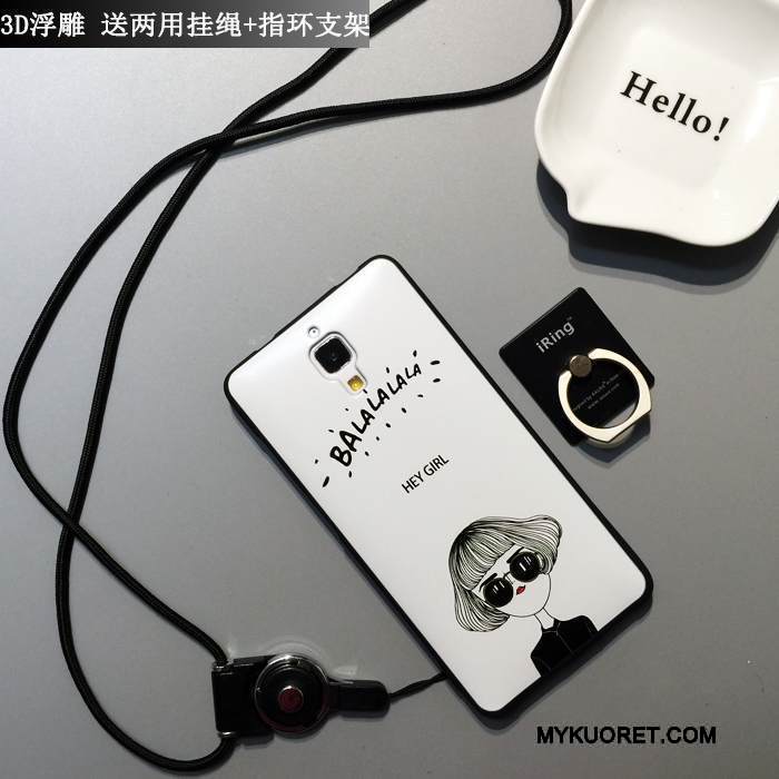 Kuori Mi 4 Sarjakuva Ihana Yksinkertainen, Kotelo Mi 4 Silikoni Murtumaton Persoonallisuus