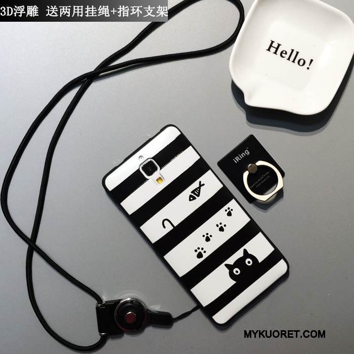 Kuori Mi 4 Sarjakuva Ihana Yksinkertainen, Kotelo Mi 4 Silikoni Murtumaton Persoonallisuus