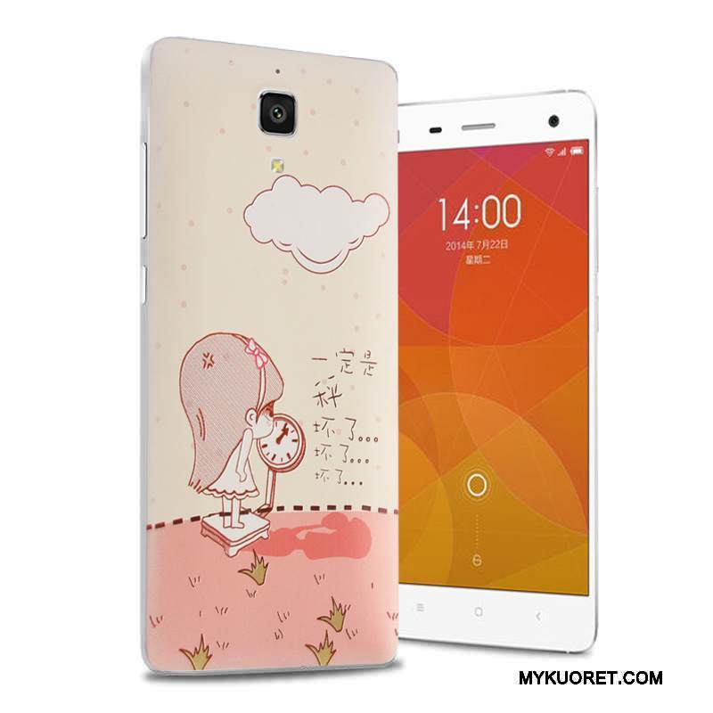 Kuori Mi 4 Sarjakuva Pieni Takakansi, Kotelo Mi 4 Kohokuviointi Puhelimen Kuoret Violetti