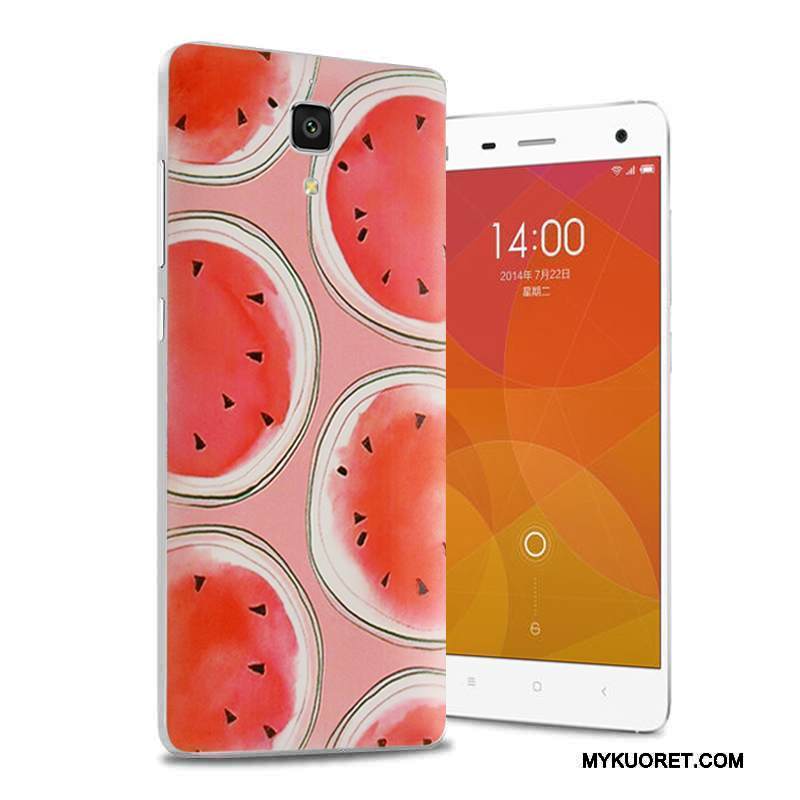 Kuori Mi 4 Sarjakuva Pieni Takakansi, Kotelo Mi 4 Kohokuviointi Puhelimen Kuoret Violetti