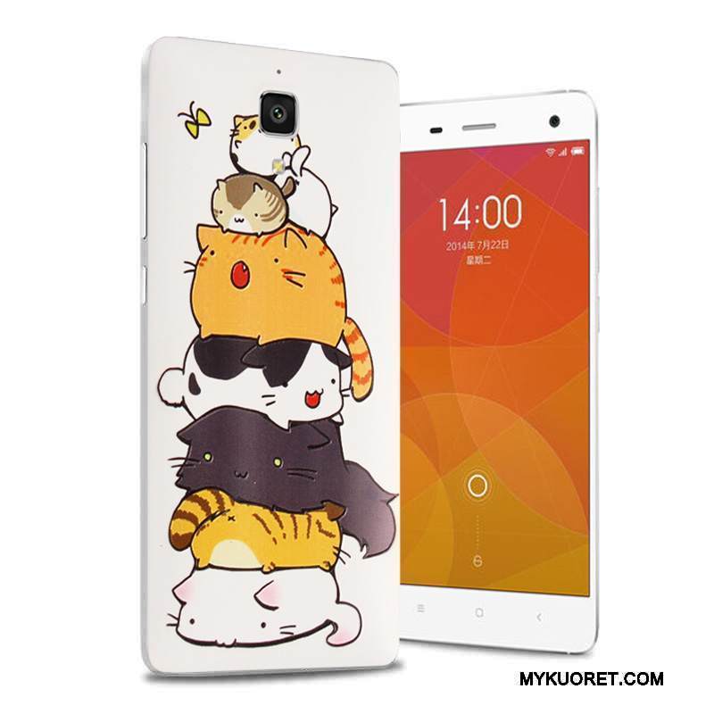 Kuori Mi 4 Sarjakuva Pieni Takakansi, Kotelo Mi 4 Kohokuviointi Puhelimen Kuoret Violetti