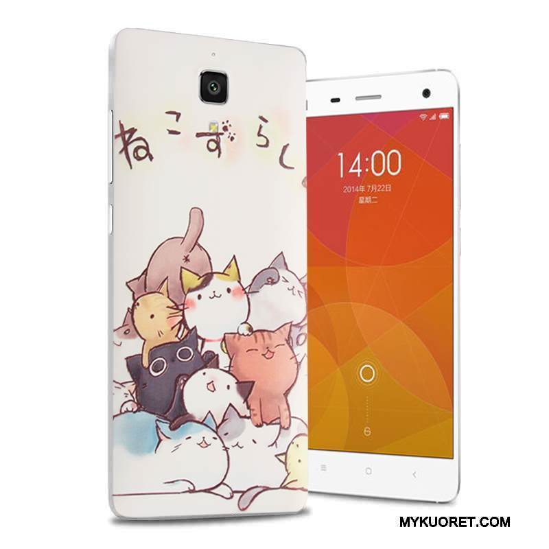 Kuori Mi 4 Sarjakuva Pieni Takakansi, Kotelo Mi 4 Kohokuviointi Puhelimen Kuoret Violetti