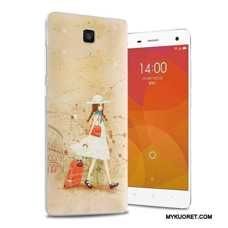 Kuori Mi 4 Sarjakuva Pieni Takakansi, Kotelo Mi 4 Kohokuviointi Puhelimen Kuoret Violetti