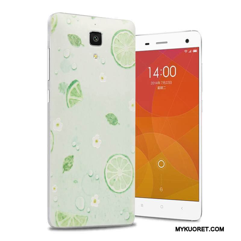 Kuori Mi 4 Sarjakuva Pieni Takakansi, Kotelo Mi 4 Kohokuviointi Puhelimen Kuoret Violetti