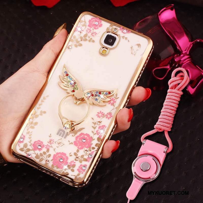 Kuori Mi 4 Silikoni Pinnoitus Pieni, Kotelo Mi 4 Pehmeä Neste Rengas Ripustettavat Koristeet