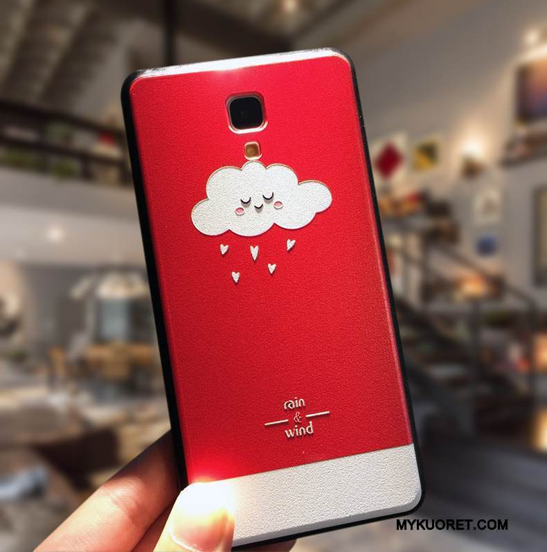 Kuori Mi 4 Silikoni Puhelimen Kuoret Ihana, Kotelo Mi 4 Suojaus Murtumaton Yksinkertainen