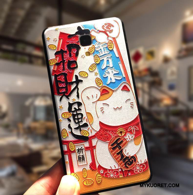 Kuori Mi 4 Silikoni Puhelimen Kuoret Ihana, Kotelo Mi 4 Suojaus Murtumaton Yksinkertainen